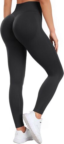 Butt Lifting Leggings for Women Seamless High Waisted Gym Leggings Workout Scrunch Booty Yoga Pants Womens in Kuwait