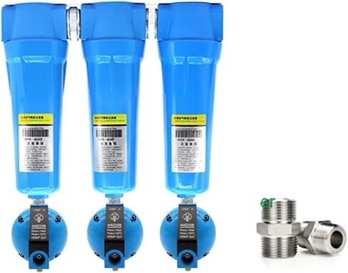 3pcs QPS 015/024/032/060 Precision Filter Dryer air Compressor Wire Oil-Water Separator AD402 Electronic Drain(035 Drain) in Saudi Arabia