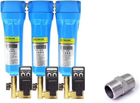 3pcs QPS 015/024/032/060 Precision Filter Dryer air Compressor Wire Oil-Water Separator AD402 Electronic Drain(035 Drain) in Saudi Arabia