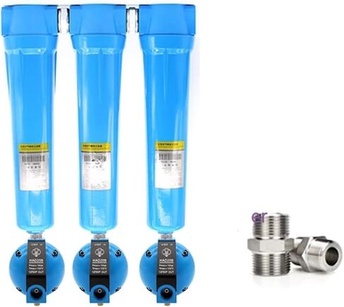 3pcs QPS 015/024/032/060 Precision Filter Dryer air Compressor Wire Oil-Water Separator AD402 Electronic Drain(035 Drain) in Saudi Arabia