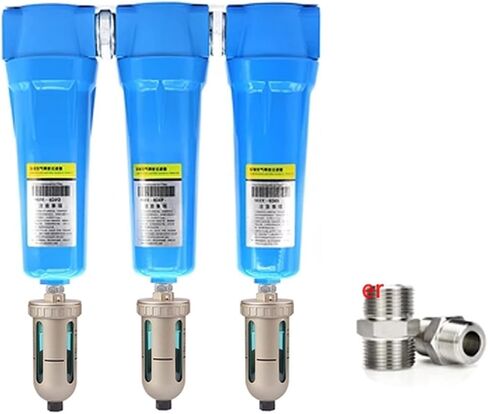 3pcs QPS 015/024/032/060 Precision Filter Dryer air Compressor Wire Oil-Water Separator AD402 Electronic Drain(035 Drain) in Saudi Arabia