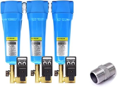 3pcs QPS 015/024/032/060 Precision Filter Dryer air Compressor Wire Oil-Water Separator AD402 Electronic Drain(035 Drain) in Saudi Arabia