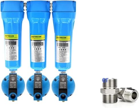 3pcs QPS 015/024/032/060 Precision Filter Dryer air Compressor Wire Oil-Water Separator AD402 Electronic Drain(035 Drain) in Saudi Arabia