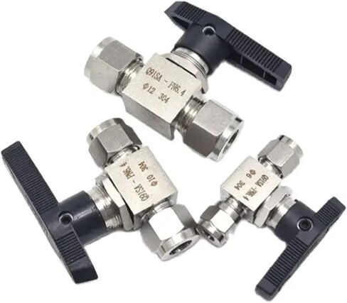 1 Pcs 304 Stainless Steel Hydraulic Pipe Ball Valve Internal Thread for Line Pipe OD 3/4/6/8/10/12/14/16/18/20MM 1/8" 1/4" 3/8" 1/2" 3/4"(8mm OD Tube) in Kuwait