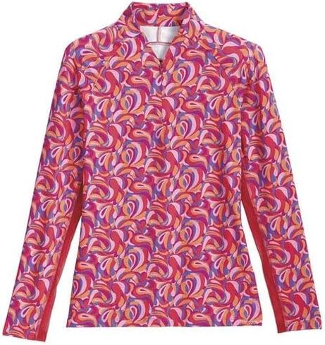 Dover Saddlery Coolblast 100 Ladies' Asti Long Sleeve Print Shirt, Medium, Vivid Print in Saudi Arabia