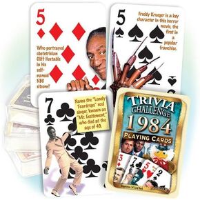 1984 Trivia Playing Cards: 40th Birthday