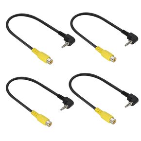 2.5mm to RCA Cable 2.5mm AV-in Male[4 Pole] to RCA Female Cable with Trigger for GPS Tablet Car Camcorder Reverse Backup Rear View Camera[2.4M/7.8ft][2pack]