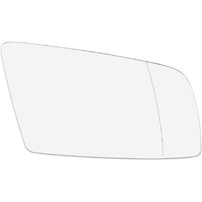 X AUTOHAUX Car Rearview Mirror Glass Replacement with Backing Plate Heated Right Passenger Side for BMW 550i 525i 528i