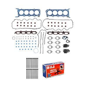 DNJ HGB4173 مجموعة حشية رأس الأسطوانة مع مجموعة مسامير الرأس لـ 2004-2006 Ford F-150 5.4L 330cid V8 SOHC