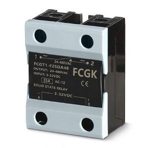 Solid State Relay SSR-25DA DC to AC Input 3-32VDC to Output 24-480VAC 40A Single Phase Plastic Cover…