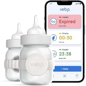 Smart Baby Bottle Monitor® Track Breast Milk, Formula Expiration, Temperature, Feeding Log, Milk Tracker, Expiration Notifications
