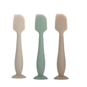 Baby Diaper Cream Spatula - Baby Diaper Rash Cream Applicator for Butt Paste Diaper Cream - Newborn Baby Essentials, Baby Shower Gifts (gray, green, brown)