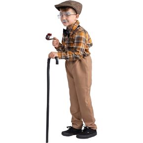 Dress Up America Old Man Costume For Kids - Grandpa Costume for Boys - Old Man 100th Day Of School Costume Set