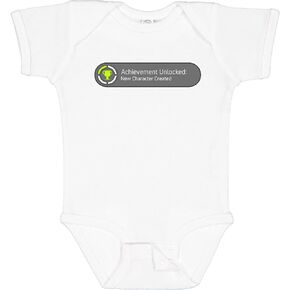 inktastic Achievement Unlocked: New Character Created Baby Bodysuit