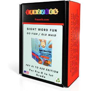 لعبة بطاقات Go Fish Sight Words للأطفال من عمر 4 سنوات فما فوق مع نسخة مقلية من 1 إلى 50 مع خيار الخادمة القديمة (مرحلة ما قبل المدرسة ورياض الأطفال مع الصور)