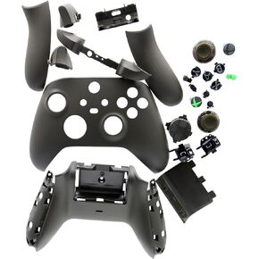 مجموعة غطاء غطاء Deal4GO مع مصد الزناد والأزرار، بديل إصلاح كامل لوحدة التحكم اللاسلكية Xbox Series X & S 1914 (مموه أخضر)