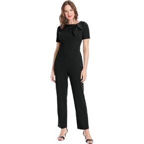 London Times womens Stylish and Versatile Jumpsuit With Neck Tie Detail | Perfect for Any Occasion | Jumpsuits for WomenDress