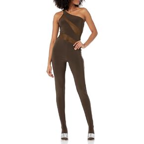 Norma Kamali womens Snake Mesh Catsuit W/FootsieJumpsuit