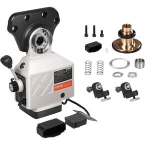VEVOR X-Axis Power Feed for Milling Machine, 150 in-lb Torque, 0-200RPM Adjustable Rotate Speed 120V Power Table Feed Mill Feeder, for Bridgeport Some Knee Type Mills with a 5/8" End Shaft Diameter