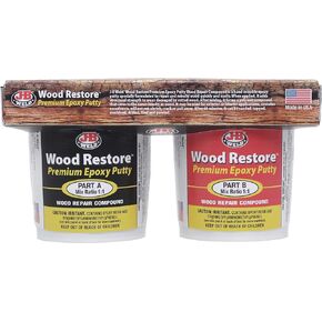 J-B Weld 40006 Wood Restore Premium Epoxy Putty Kit - 32 oz.
