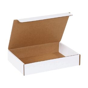 AVIDITI Small Shipping Boxes 9"L x 6.5"W x 1.75"H, 50-Pack | Cardboard Box Crush-Proof Carton for Mailing, Storing, Package, Gifts, Crafts, Business or Home, White