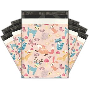 10x13 (100) Woodland Critters Designer Poly Mailers Shipping Envelopes Premium Printed Bags
