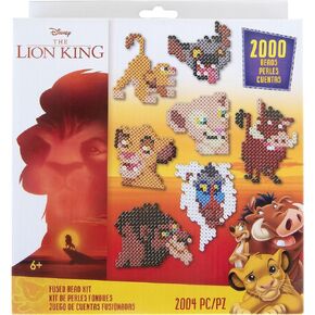 Perler Disney's The Lion King Fused Bead Craft Activity Kit, Includes 9 Patterns, Finished Project Sizes Vary, Multicolor 2004 Pieces