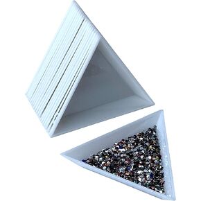 20pcs White Triangle Bead Sorting Trays, Magical Tray for Rhinestones for Flipping Flatback Rhinestones in Kuwait