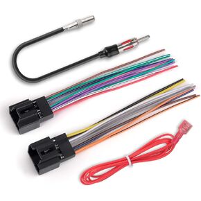 Radio Wiring Harness with Antenna Adapter for Selected Chevrolet/GMC/Buick 2006-2017 Models, Car Radio Stereo Wire Harness Cable Allow Aftermarket Radio Connect to Factory AMP System
