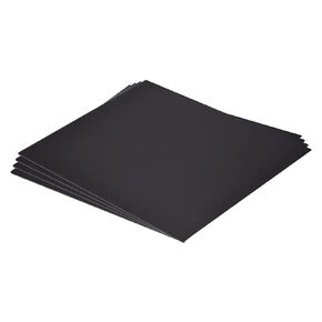 MECCANIXITY Black ABS Plastic Sheet 10x8x0.02inch for Building Model, DIY Crafts, Panel, Pack of 4