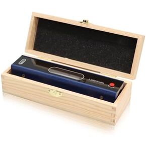 8 inch Precision Level 0.0002"/10 Accuracy with Wooden Box Used to Check the Horizontal and Vertical Installation Positions of Various Machine Tools and Other Equipment