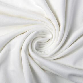 David Angie Double Brushed Poly Knit Fabric Solid Color 4 Way Stretch Spandex Knitting Fabric DBP Fabric by The Yard for Clothes Sewing (Black)