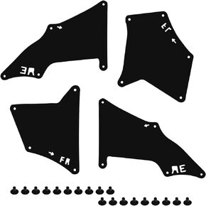 4PCS Fender Guards with Clips, Splash Guards, Fender Liner Guards, Compatible with 2003-2009 Lexus GX470, 2003-2020 Toyota 4 Runner, 2007-2014 FJ Cruiser