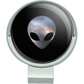 GRAPHICS & MORE Alien Head in Space Golf Hat Clip with Magnetic Ball Marker