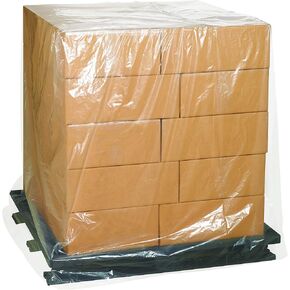 Aviditi 48" x 48" x 72" Pallet Covers/Bin Liners, 2 Mil, Clear, Perforated Roll, Use to Protect Pallets and Equipment During Shipment or Storage (1 Roll of 50) in Saudi Arabia