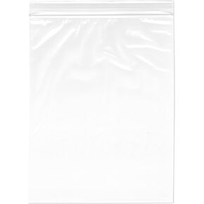 Plymor 7" x 9" (Pack of 100), 2 Mil Zipper Reclosable Plastic Bags