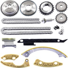 2.4 مجموعة سلسلة توقيت المحرك مع الموتر، دليل السكك الحديدية، ضرس كرنك ل 2.0L 2.2L 2.4L تشيفي بويك جي إم سي بونتياك ساب زحل لاكروس HHR ماليبو التضاريس 12680750 9-4201S in Kuwait