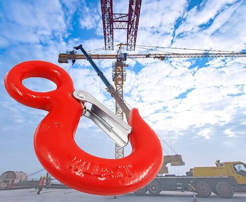 3 طن رفع هوك تزوير هوك خطاف العين مع مزلاج قفل سلسلة هوك حبال هوك 5/8 "خطاف عين زلة هوك مع مزلاج (3T) in Kuwait