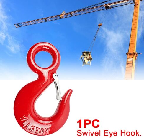 3 طن رفع هوك تزوير هوك خطاف العين مع مزلاج قفل سلسلة هوك حبال هوك 5/8 "خطاف عين زلة هوك مع مزلاج (3T) in Kuwait