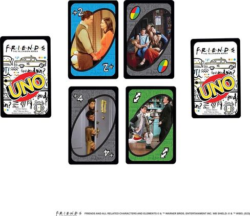 Mattel Games UNO Friends Card Game, Family, Adult and Party Game Night, 2 to 6 Players, Collectibles Inspired by The TV Series in Saudi Arabia