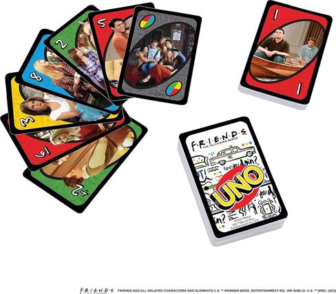Mattel Games UNO Friends Card Game, Family, Adult and Party Game Night, 2 to 6 Players, Collectibles Inspired by The TV Series in Saudi Arabia