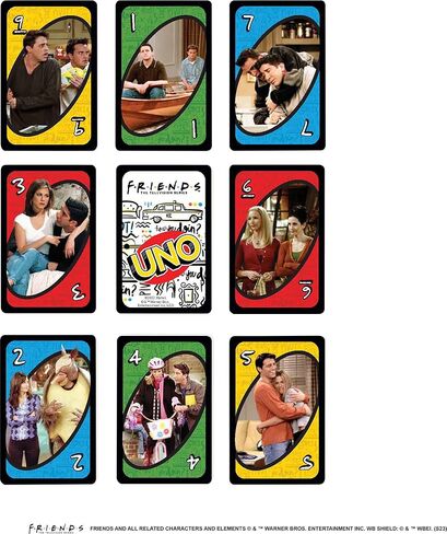 Mattel Games UNO Friends Card Game, Family, Adult and Party Game Night, 2 to 6 Players, Collectibles Inspired by The TV Series in Saudi Arabia