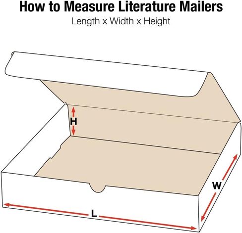 Aviditi M1183 Corrugated Literature Mailer, 11-1/8" Length x 8-3/4" Width x 3" Height, Oyster White (Bundle of 50) in Saudi Arabia