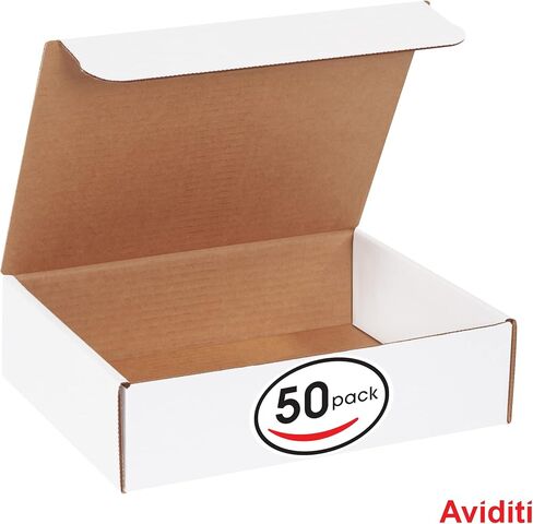 Aviditi M1183 Corrugated Literature Mailer, 11-1/8" Length x 8-3/4" Width x 3" Height, Oyster White (Bundle of 50) in Saudi Arabia