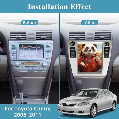 [2+64G] راديو سيارة Android 13 لسيارة Toyota Camry 2006-2011 - Apple Carplay اللاسلكي وAndroid Auto - ستيريو سيارة بشاشة لمس عمودية 9.7 بوصة مع Hi-Fi/WiFi/GPS/SWC + كاميرا احتياطية AHD in Saudi Arabia