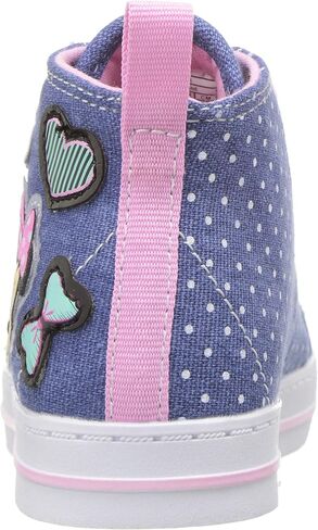 Disney Junior Little Girl's Minnie Mouse Denim High Top Sneakers Shoes in Kuwait