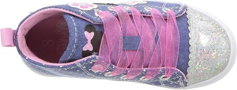 Disney Junior Little Girl's Minnie Mouse Denim High Top Sneakers Shoes in Kuwait