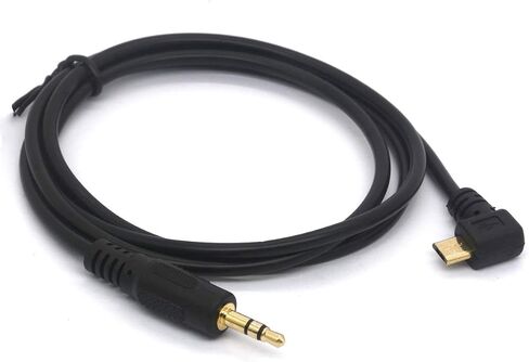 3Ft/1M 90° Micro USB إلى 3.5 ملم كابل سيارة AUX محول إخراج الصوت مقبس الصوت (Micro-USB إلى 3 أقطاب 1/8 سلك ستيريو) in Kuwait