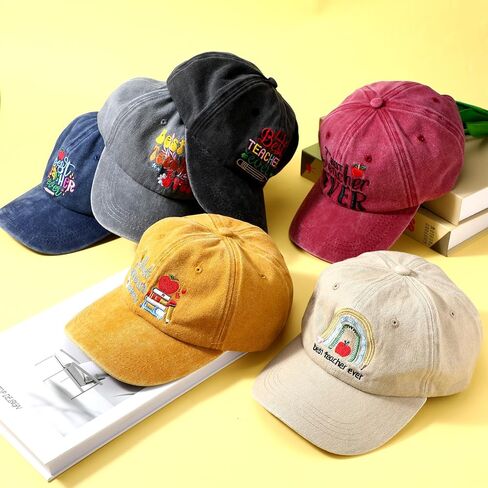 6 قطع من هدايا عيد المعلم، قبعة بيسبول مضحكة للعودة إلى المدرسة، لوازم المعلم، قبعات التقاعد للرجال، قبعات مطرزة قطنية قابلة للتعديل للنساء البالغات، عيد ميلاد ما قبل المدرسة in Kuwait
