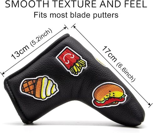 Funny Western Foods Golf Putter Head Cover, Magnetic Blade Putter Headcover fits for Scotty Cameron, Taylormade Mytp Putters in Saudi Arabia